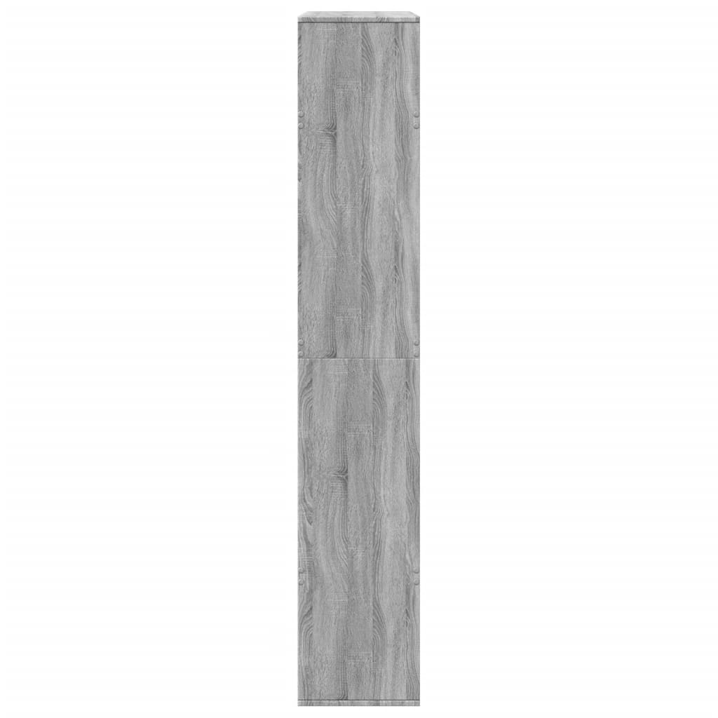 Raumteiler Grau Sonoma 100x33x187,5 cm Holzwerkstoff