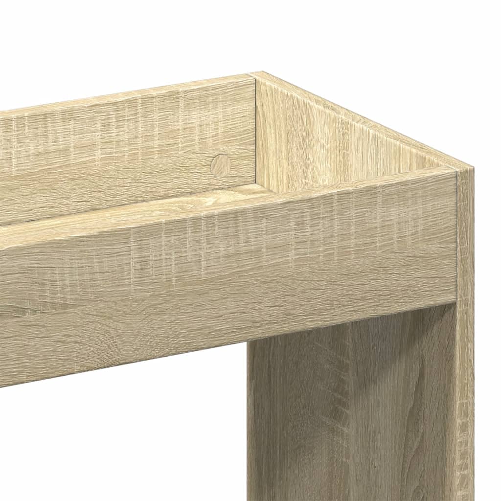 Highboard Sonoma-Eiche 92x33x140 cm Holzwerkstoff