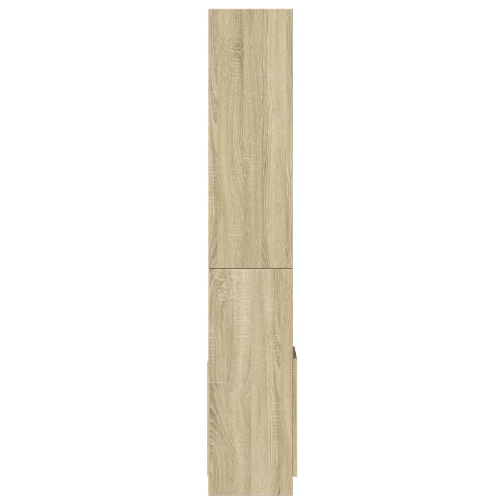 Highboard Sonoma-Eiche 92x33x180 cm Holzwerkstoff