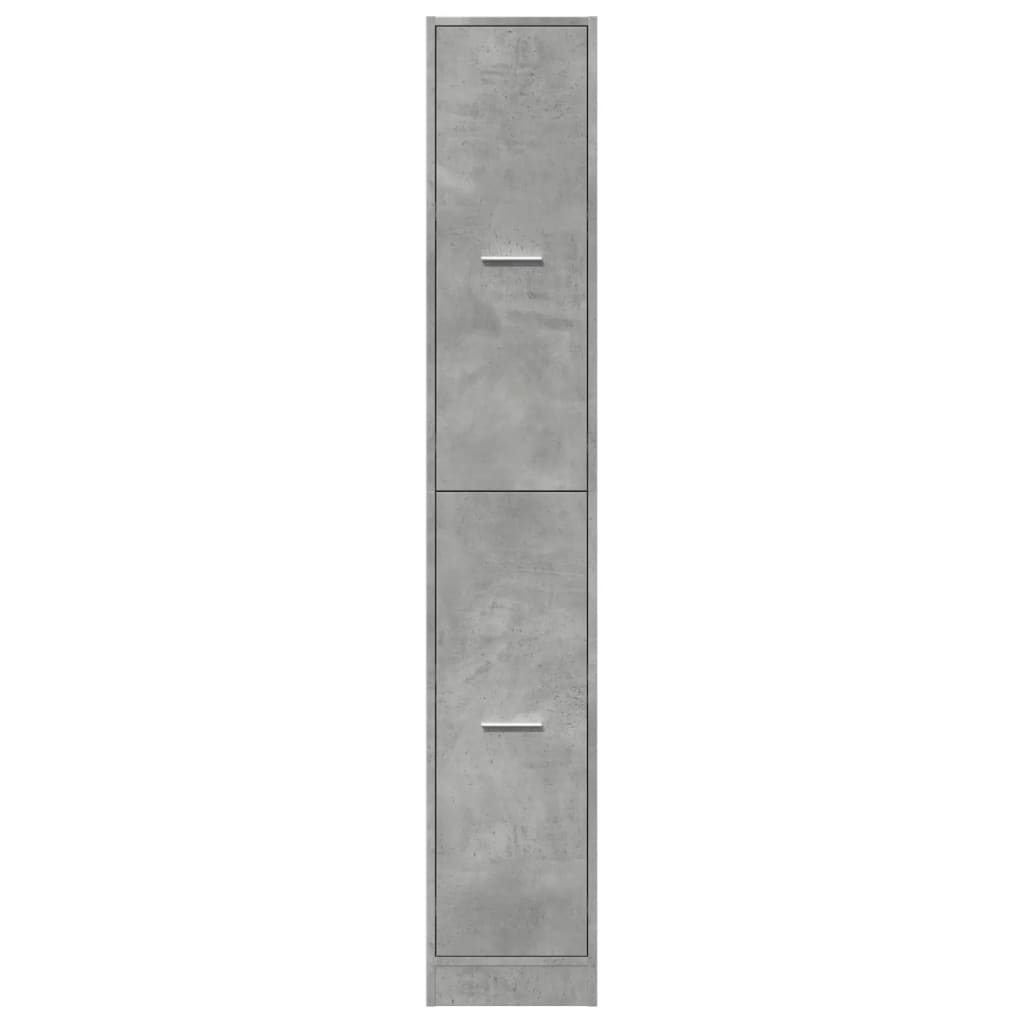 Apothekerschrank Betongrau 30x41x174,5 cm Holzwerkstoff