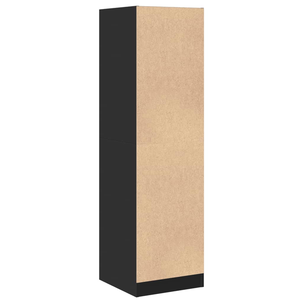 Apothekerschrank Schwarz 40x41x144,5 cm Holzwerkstoff