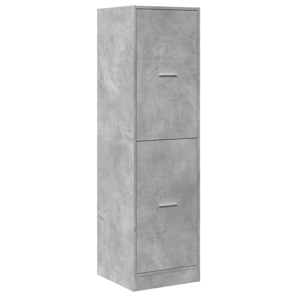 Apothekerschrank Betongrau 40x41x144,5 cm Holzwerkstoff