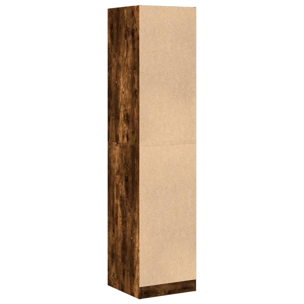 Apothekerschrank Räuchereiche 40x41x174,5 cm Holzwerkstoff