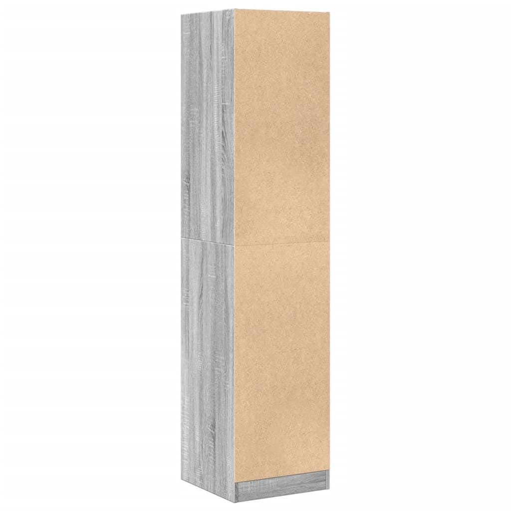 Apothekerschrank Grau Sonoma 40x41x174,5 cm Holzwerkstoff