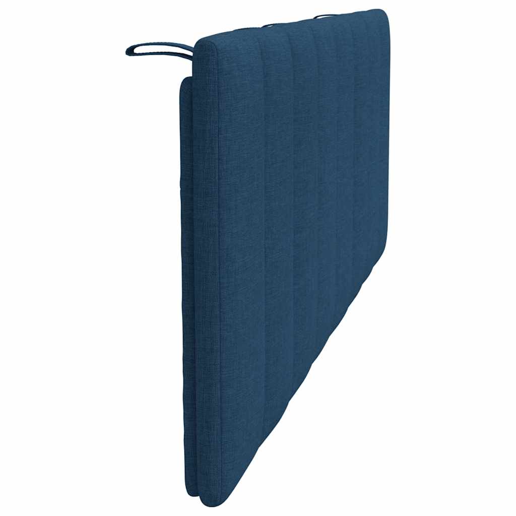 Kopfteil-Kissen Blau 140 cm Stoff