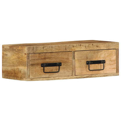 TV-Wandschrank 60x30x19 cm Raues Mangoholz