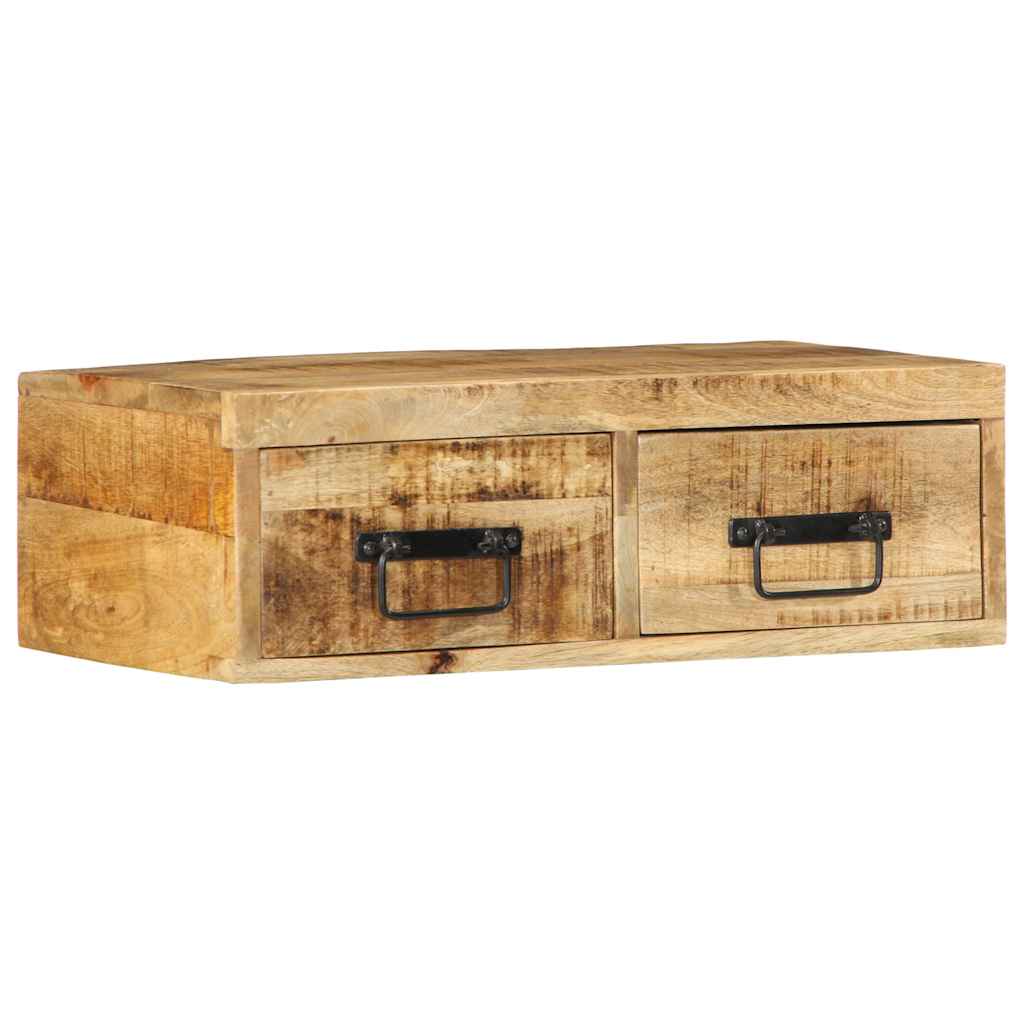 TV-Wandschrank 60x30x19 cm Raues Mangoholz