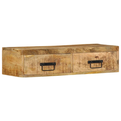 TV-Wandschrank 80x30x19 cm Raues Mangoholz