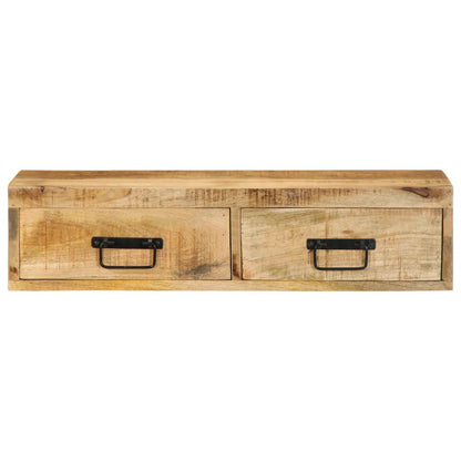 TV-Wandschrank 80x30x19 cm Raues Mangoholz