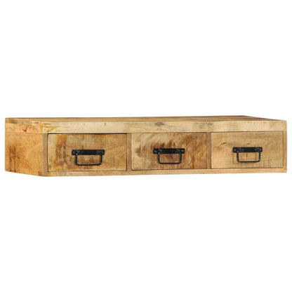 TV-Wandschrank 100x30x19 cm Raues Mangoholz