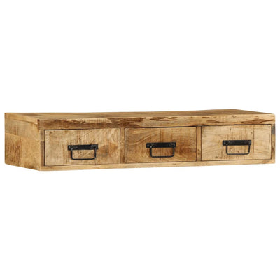 TV-Wandschrank 100x30x19 cm Raues Mangoholz