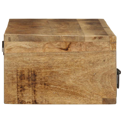 TV-Wandschrank 100x30x19 cm Raues Mangoholz