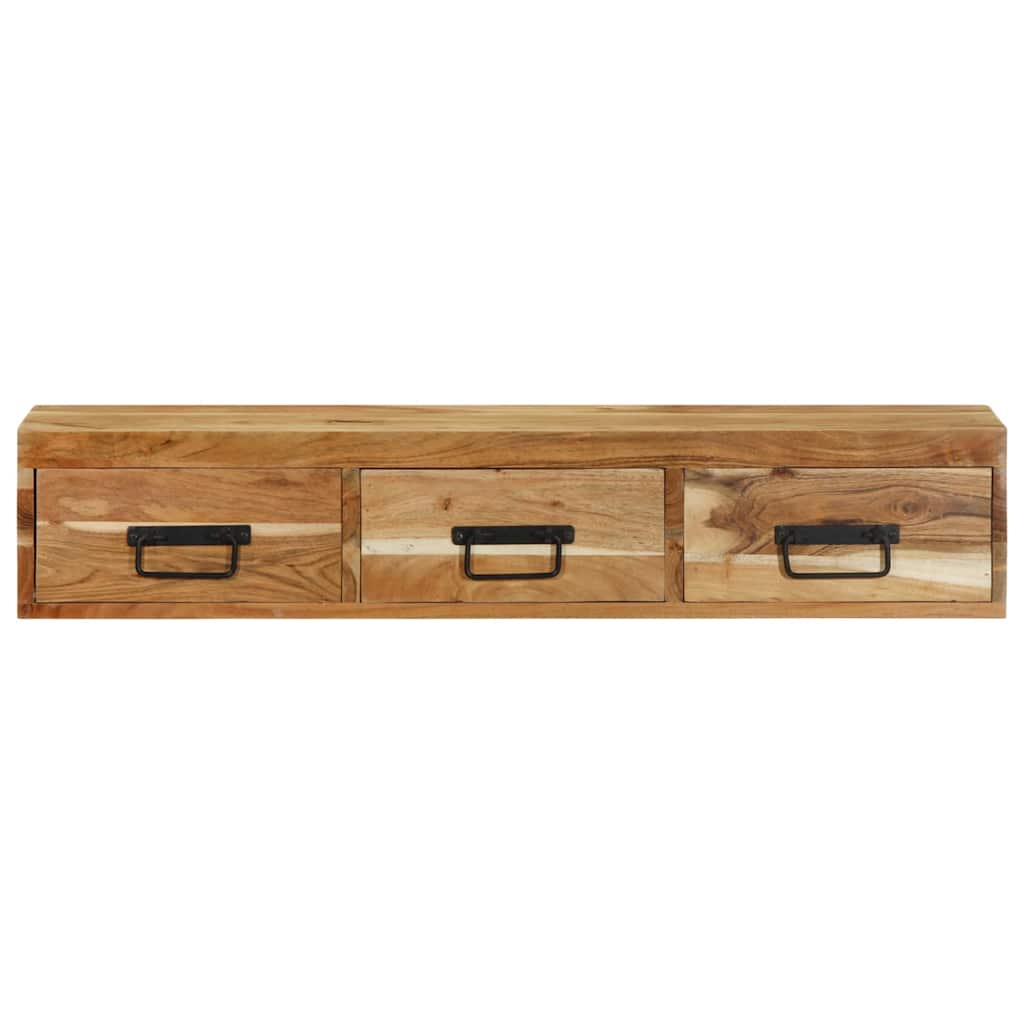 TV-Wandschrank 100x30x19 cm Massivholz Akazie