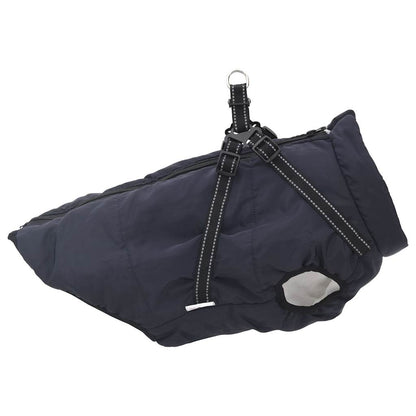 Hundemantel mit Geschirr Wasserdicht Marineblau 6XL