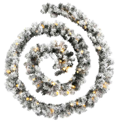 Ghirlanda natalizia con luci LED, verde, 5 m, PVC