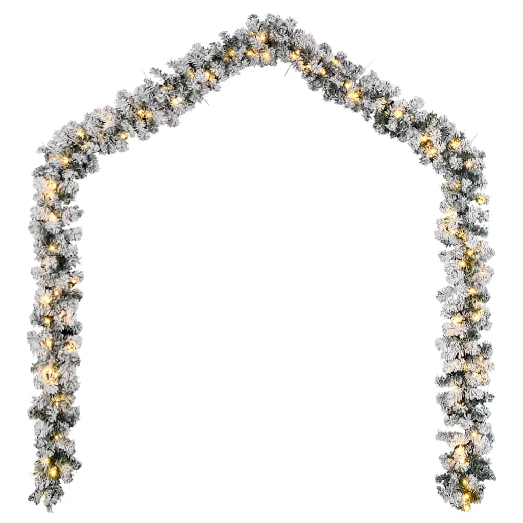 Ghirlanda natalizia con luci LED, verde, 5 m, PVC