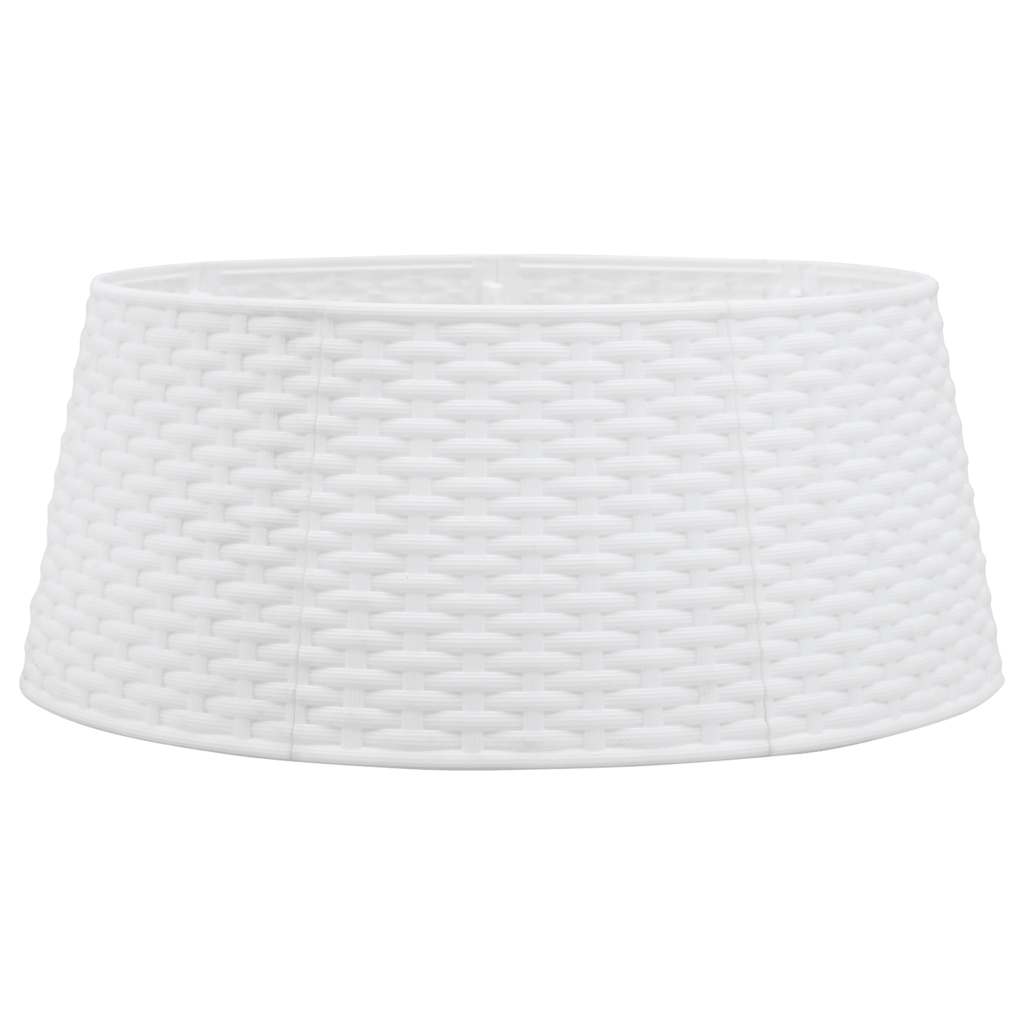 Weihnachtsbaum-Rock Weiß Ø56x23 cm Kunststoff