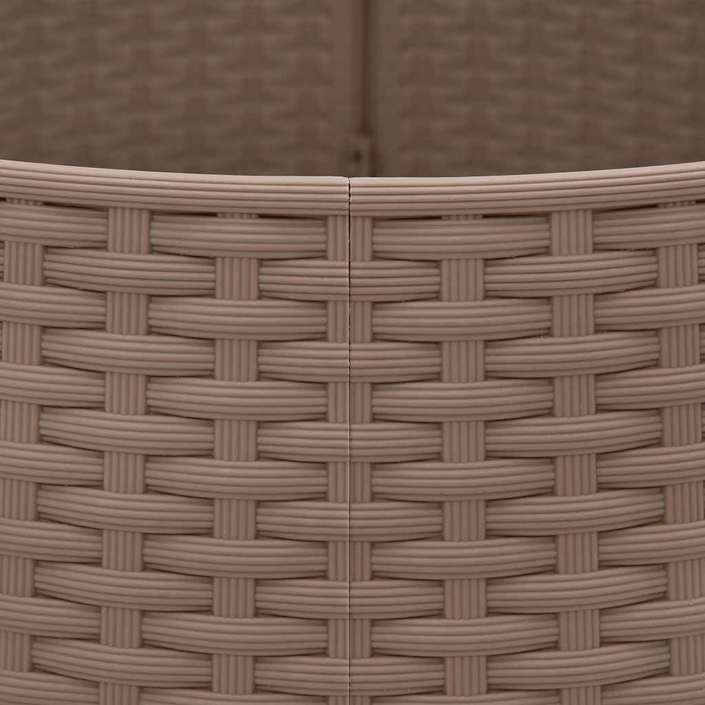 Weihnachtsbaum-Rock Braun Ø65x23 cm Kunststoff