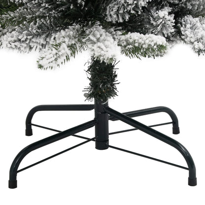 Künstlicher Weihnachtsbaum Schlank mit Schnee 120 cm PVC & PE