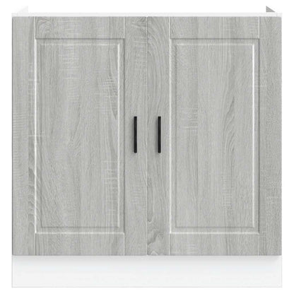 Spülenunterschrank Porto Grau Sonoma 80x46x81,5cm Holzwerkstoff