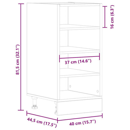 Unterschrank Weiß 40x44,5x81,5 cm Holzwerkstoff