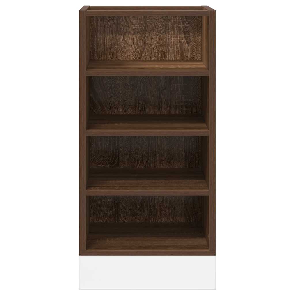 Unterschrank Braun Eichen-Optik 40x44,5x81,5 cm Holzwerkstoff