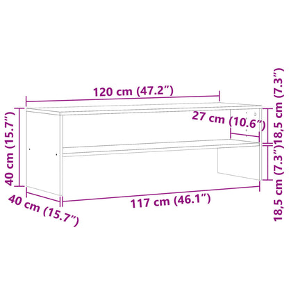 TV-Schrank Altholz-Optik 120x40x40 cm Holzwerkstoff