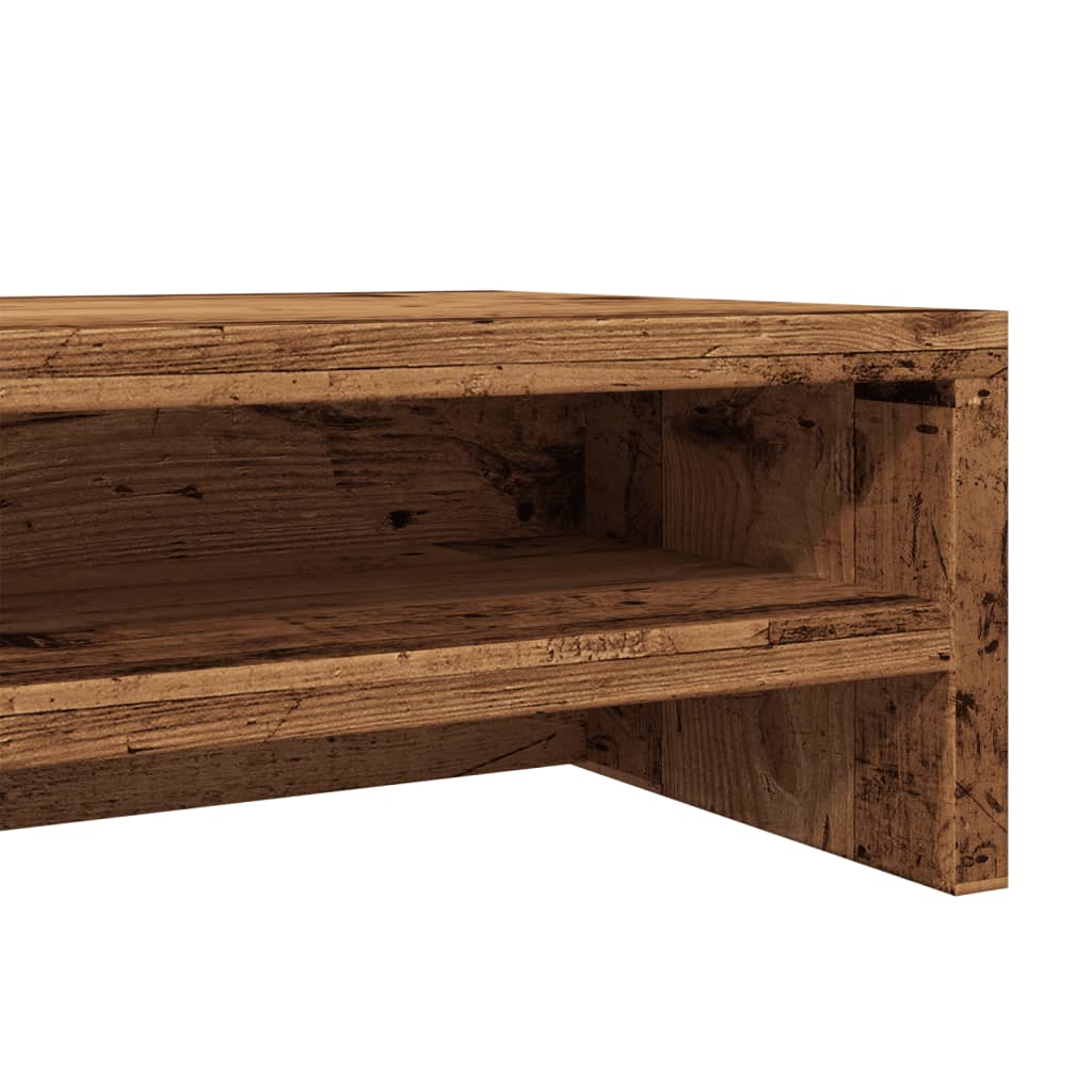 Monitorständer Altholz-Optik 100x24x13 cm Holzwerkstoff