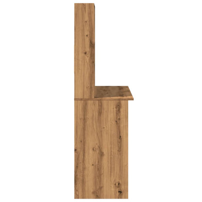 Schreibtisch mit Regal Artisan-Eiche 102x45x148cm Holzwerkstoff