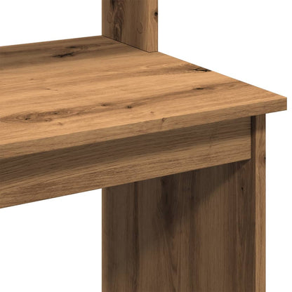 Schreibtisch mit Regal Artisan-Eiche 102x45x148cm Holzwerkstoff