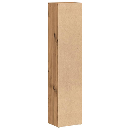 CD-Regale 2 Stk. Artisan-Eiche 21x16x93,5 cm Holzwerkstoff