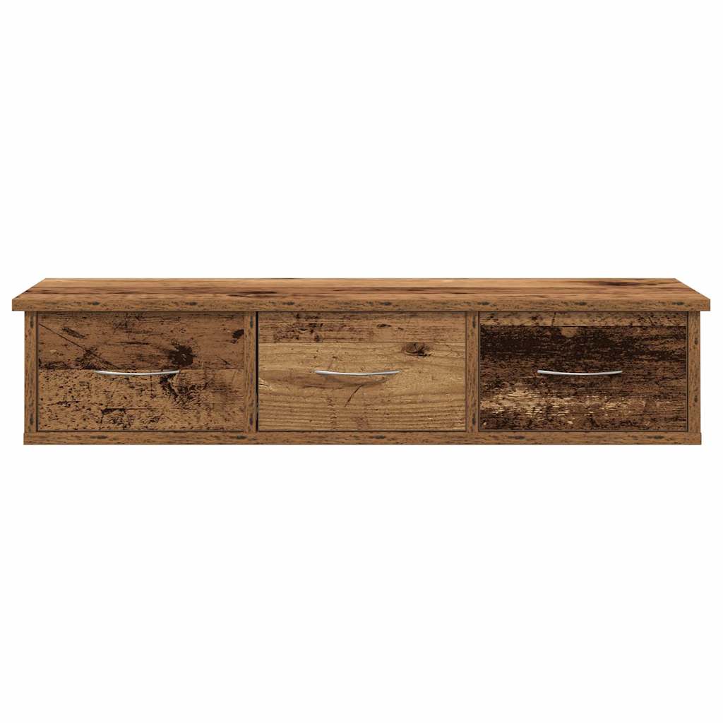 Wandschrank Altholz-Optik 88x26x18,5 cm Holzwerkstoff