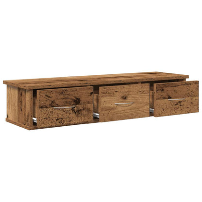 Wandschrank Altholz-Optik 88x26x18,5 cm Holzwerkstoff