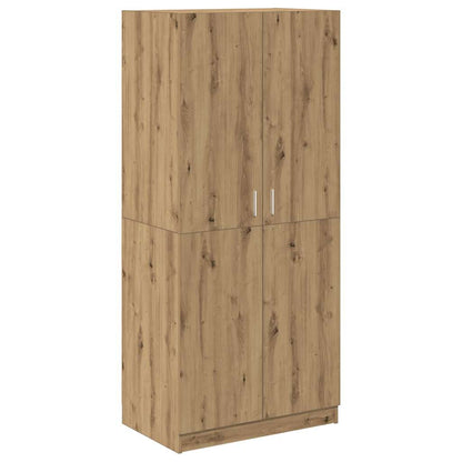 Kleiderschrank Artisan-Eiche 80x52x180 cm Holzwerkstoff