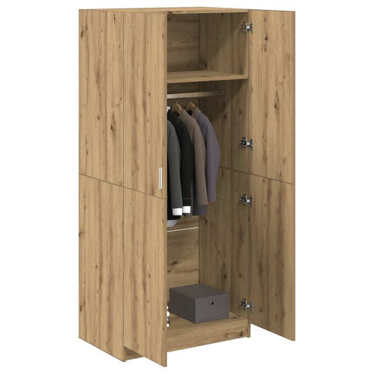 Kleiderschrank Artisan-Eiche 80x52x180 cm Holzwerkstoff