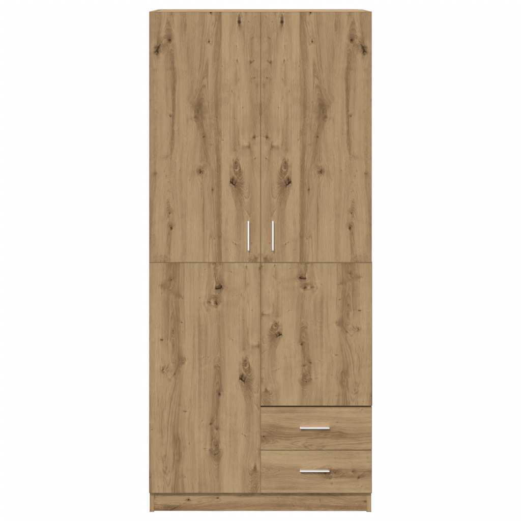 Kleiderschrank Artisan-Eiche 80x52x180 cm Holzwerkstoff