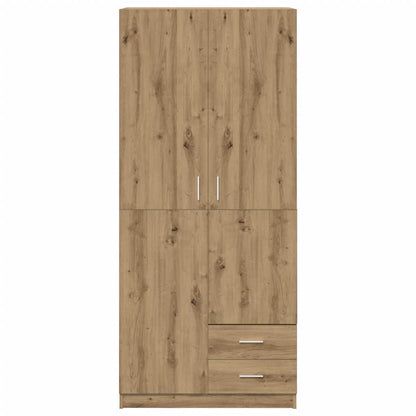 Kleiderschrank Artisan-Eiche 80x52x180 cm Holzwerkstoff