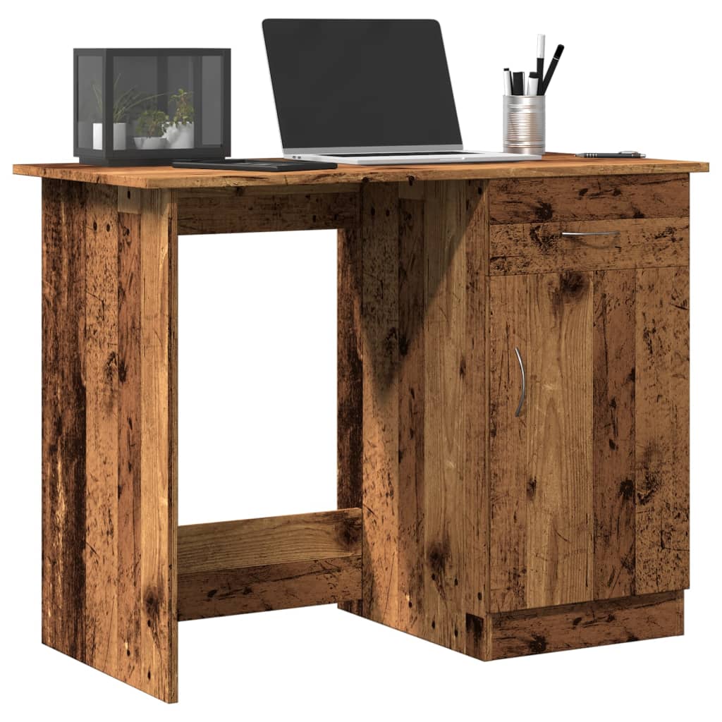 Schreibtisch Altholz-Optik 100x50x76 cm Holzwerkstoff