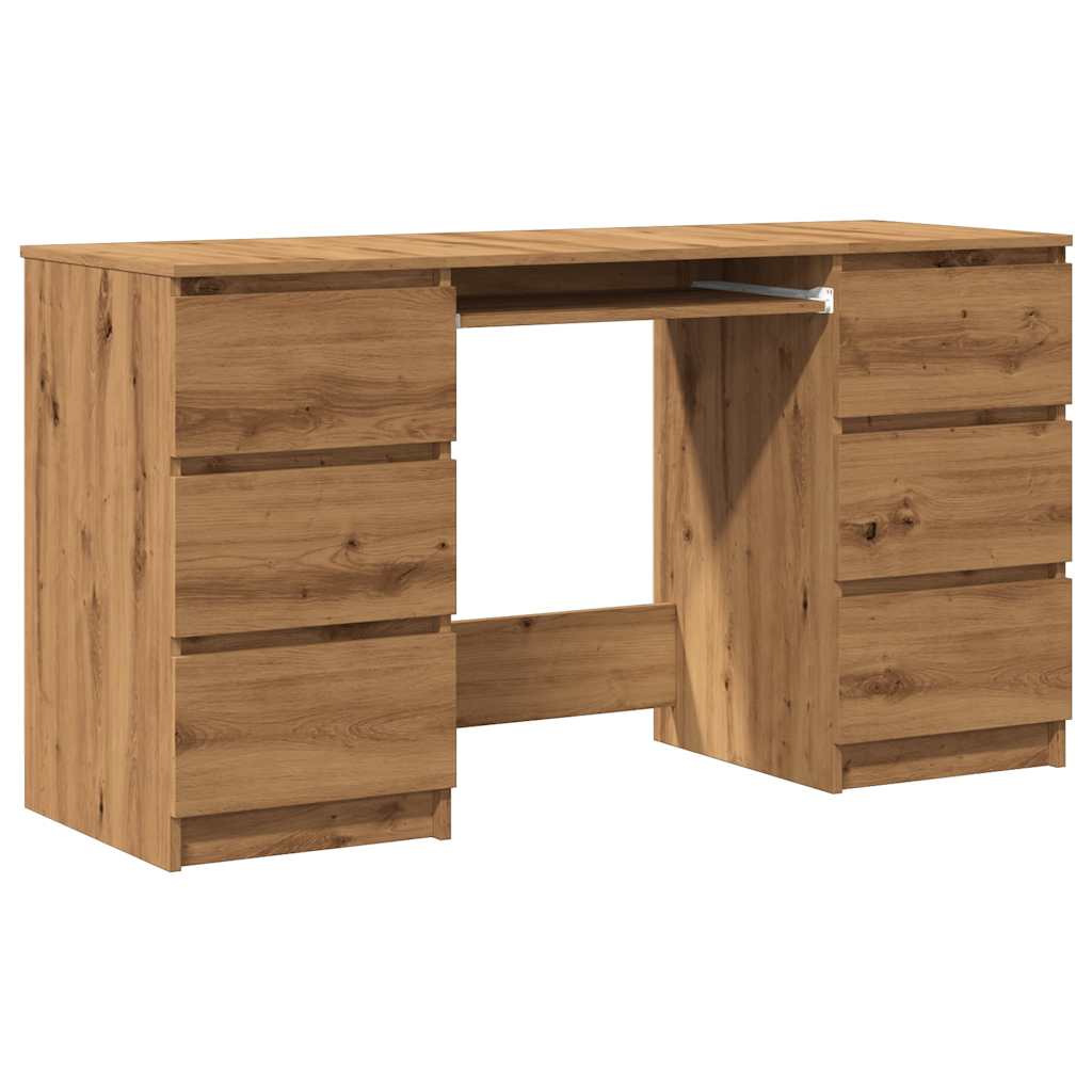 Schreibtisch Artisan-Eiche 140x50x77 cm Holzwerkstoff