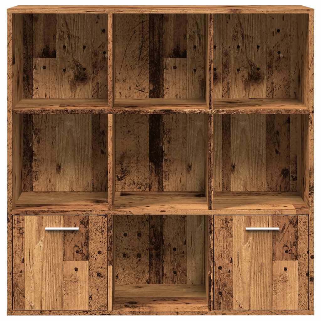 Bücherschrank Altholz-Optik 98x29x97,5 cm Holzwerkstoff