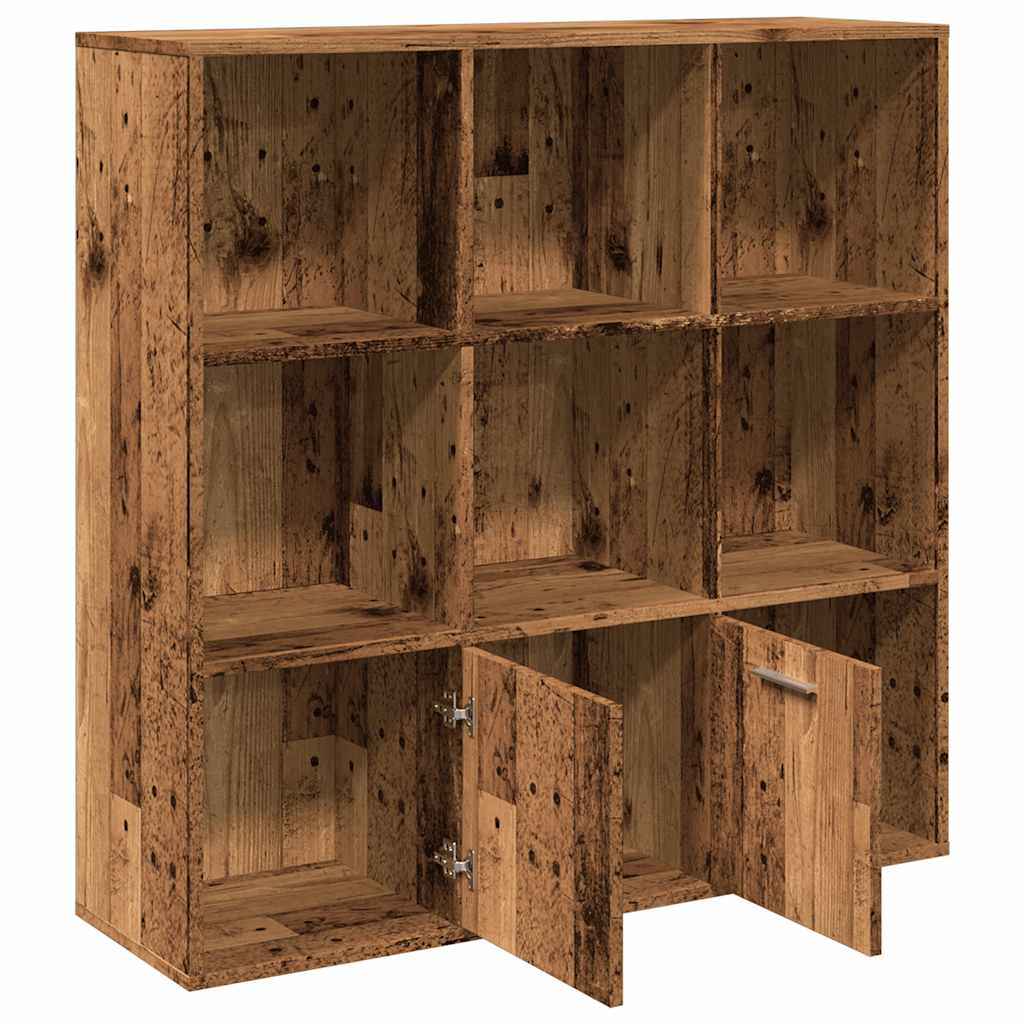 Bücherschrank Altholz-Optik 98x29x97,5 cm Holzwerkstoff