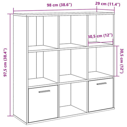 Bücherschrank Artisan-Eiche 98x29x97,5 cm Holzwerkstoff