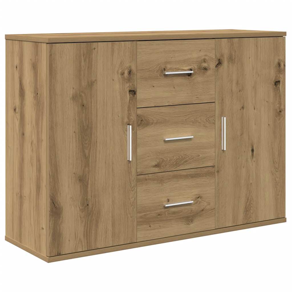 Sideboard Artisan-Eiche 90x29,5x65 cm Holzwerkstoff