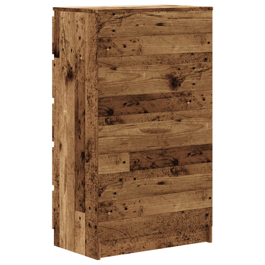 Schubladenschrank Altholz-Optik 60x36x103 cm Holzwerkstoff