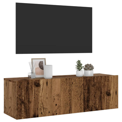 TV-Wandschrank Altholz-Optik 100x30x30 cm Holzwerkstoff