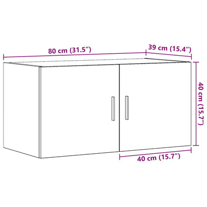 Wandschrank Altholz-Optik 80x39x40 cm Holzwerkstoff