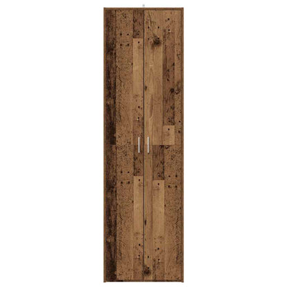 Flurschrank Altholz-Optik 55x25x189 cm Holzwerkstoff