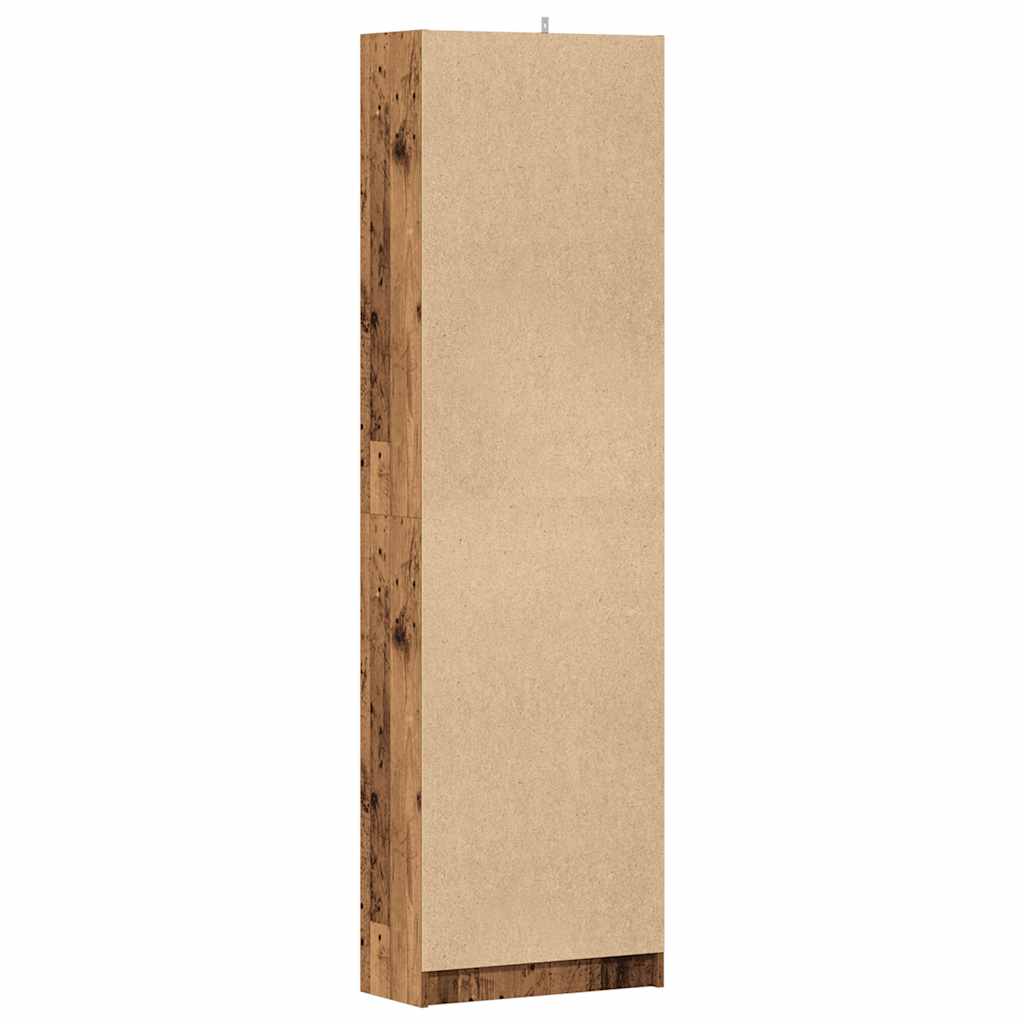 Flurschrank Altholz-Optik 55x25x189 cm Holzwerkstoff