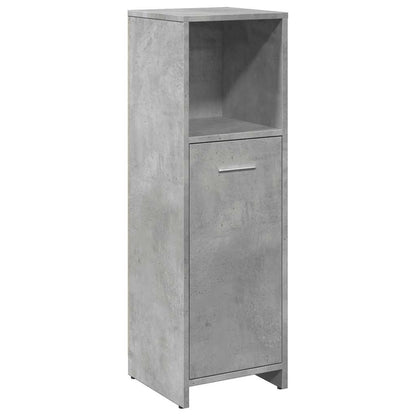 Badezimmerschrank Betongrau 30x30x95 cm Holzwerkstoff