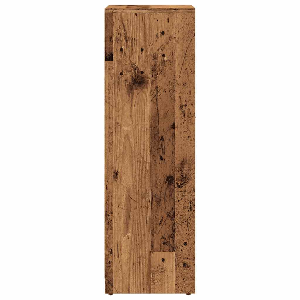 Badschrank Altholz-Optik 30x30x95 cm Holzwerkstoff